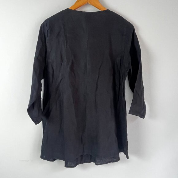 2/$30 Match Point Linen Tunic Size Small - Picture 3 of 4